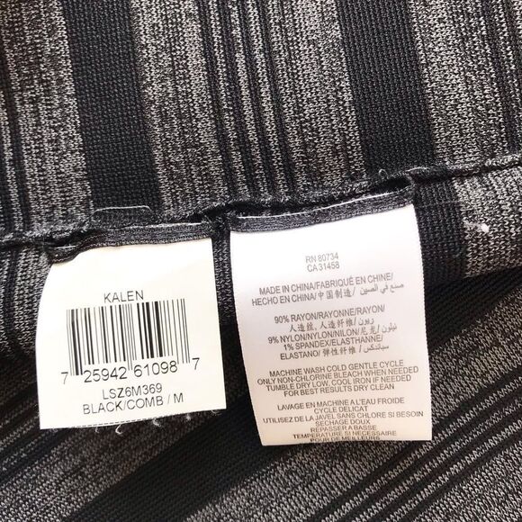 BCBG Maxazria strapless stripe bodycon Dress M - Picture 10 of 11